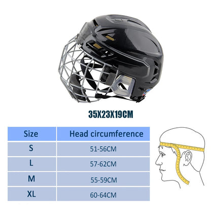 Ice Hockey Helmet Tactical Sports Rugby Adjustable Hockey