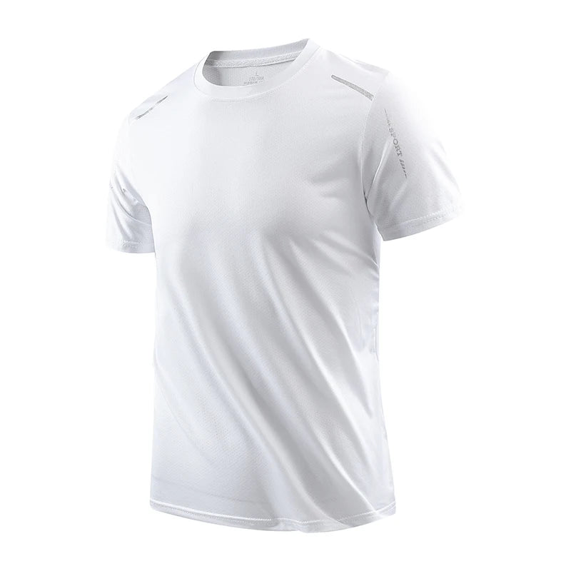 CHRLCK Men's Running Quick Drying T-shirts Breathable