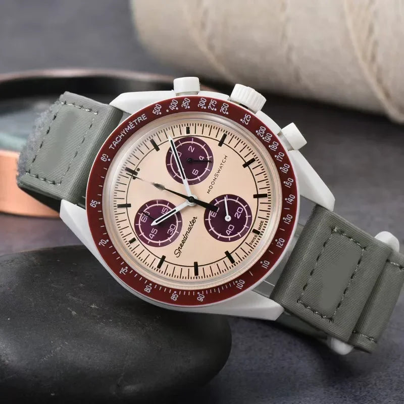 2025 Newest High Quality Wantch Men's and Women's Moon Mercury Quartz