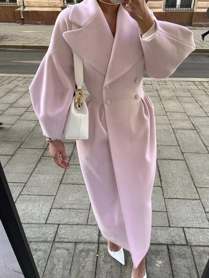 Winter Coat For Women Fashion Solid Loose Lapel