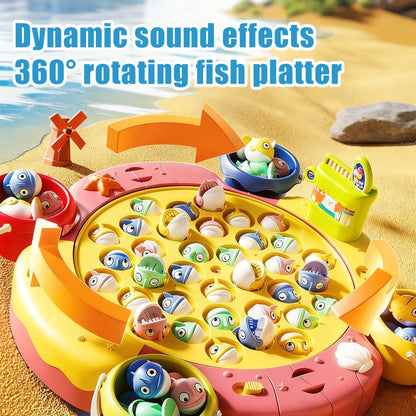 Magnetic Fishing Game - Educational Learning Toy with 2/6 Poles