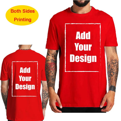 Custom T Shirt for Men Front Back Print