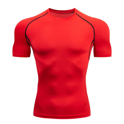 Men Compression Running T Shirt Fitness