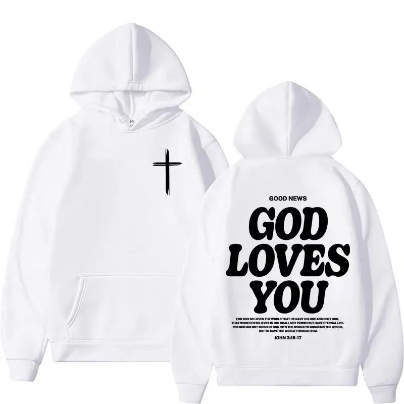 Harajuku Aesthetic Christian Jesus Church Hoodie Bible Verse