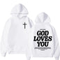 Harajuku Aesthetic Christian Jesus Church Hoodie Bible Verse