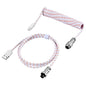 Coiled Keyboard Cable Type C To USB-A Mechanical Keyboard