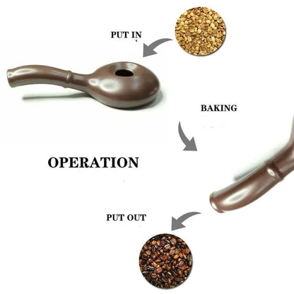 1pc Ceramic Coffee Roaster Home Roasting Pot