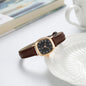 Women's Watch Fashion Small Arabic Quartz Watches Leather Band Wristwatches