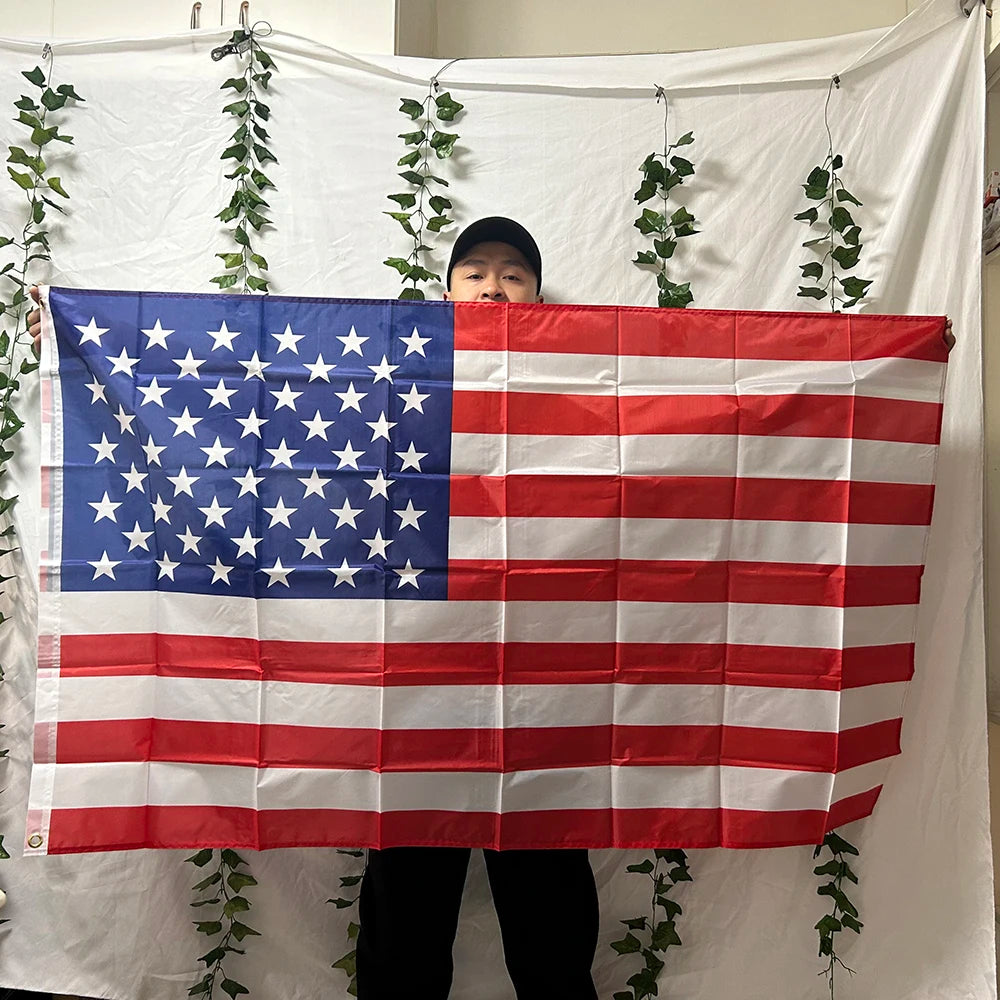TIKI flag us flag 90X150CM High Quality Double Sided Printed