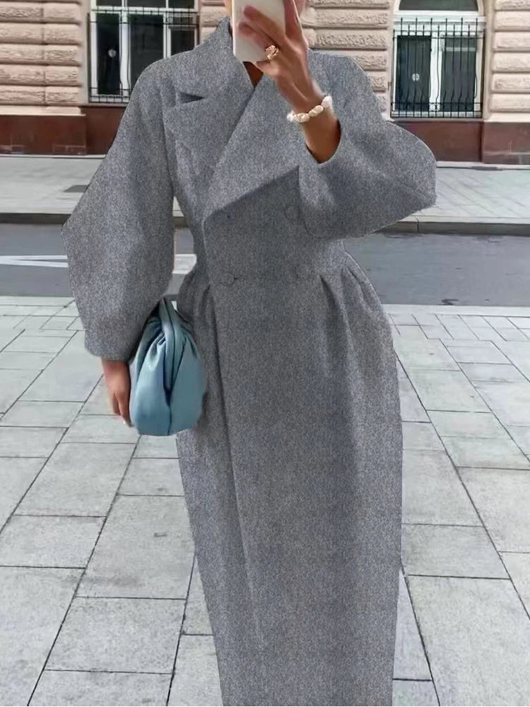 Winter Coat For Women Fashion Solid Loose Lapel