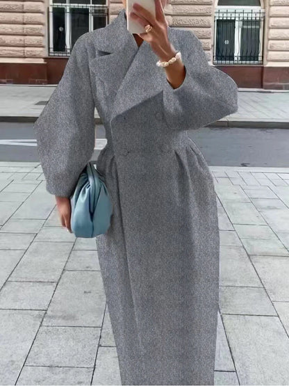 Winter Coat For Women Fashion Solid Loose Lapel