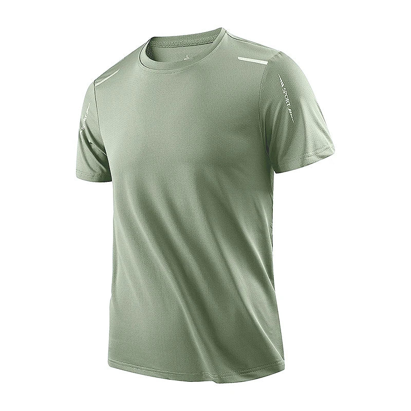 CHRLCK Men's Running Quick Drying T-shirts Breathable