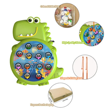 Dinosaur Simple Magnetic Fishing Toys Play Rod Game Toys for Child