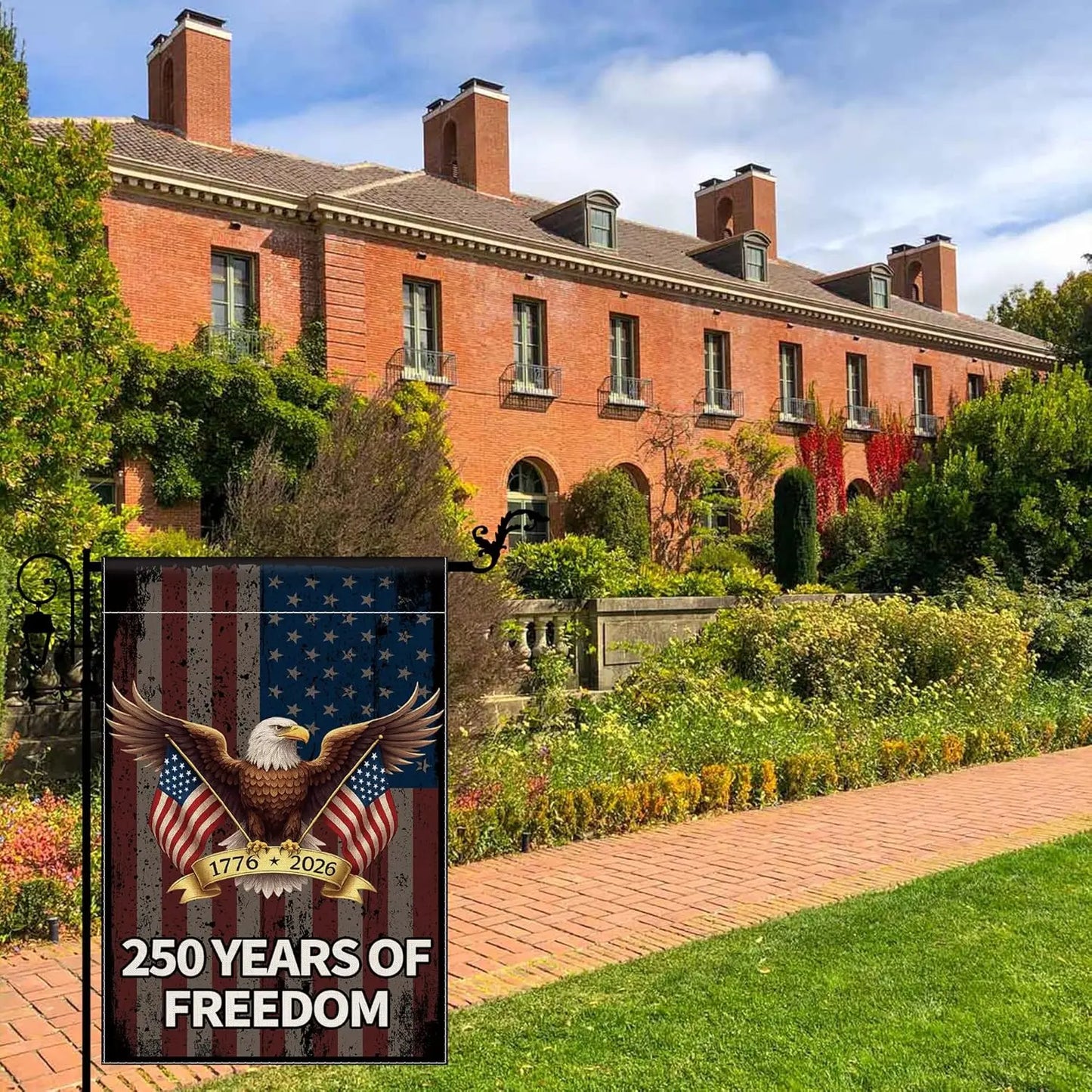 250 Years America Garden Flag, USA 250th Anniversary Banner