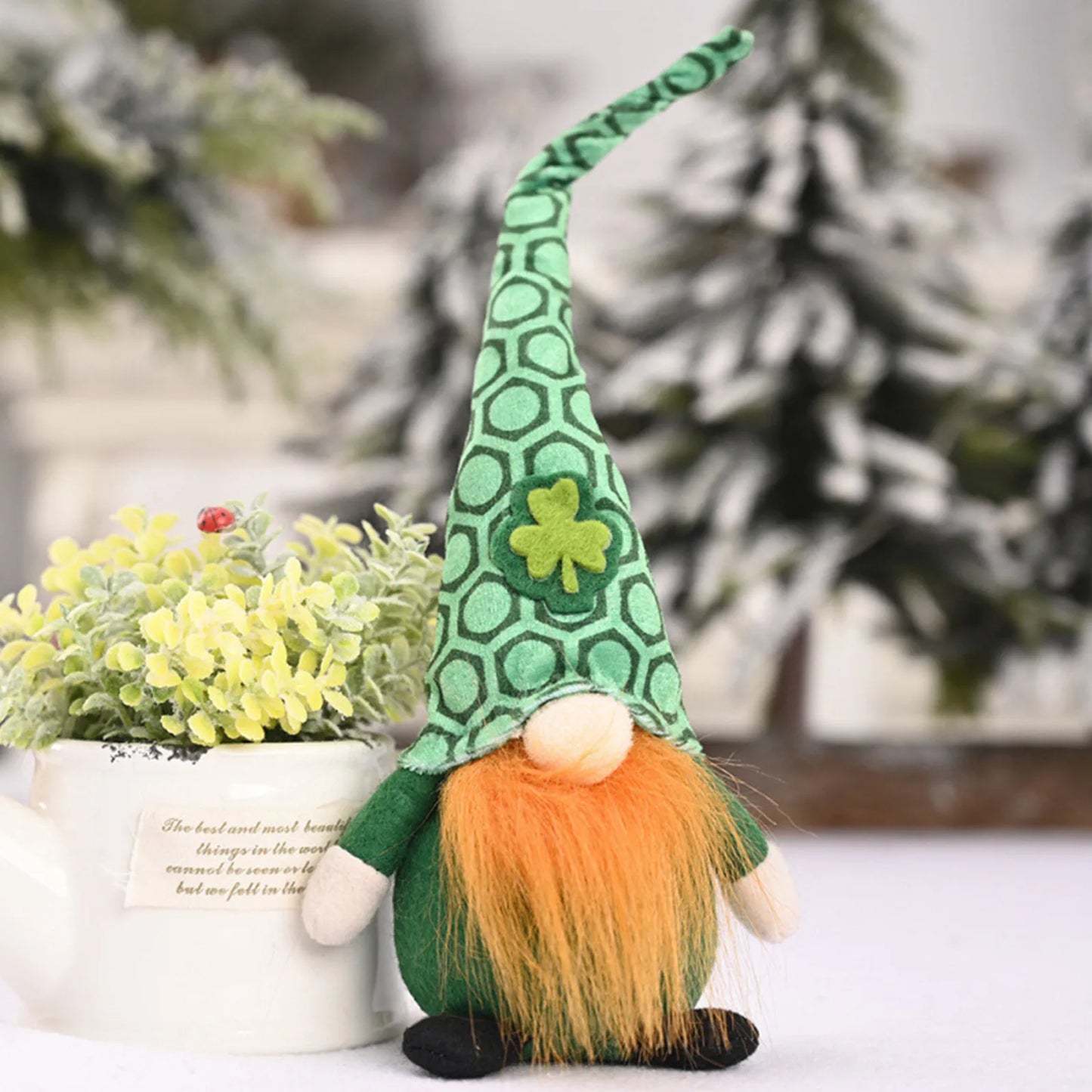 St Patrick's Day Decoration Doll Green Plush