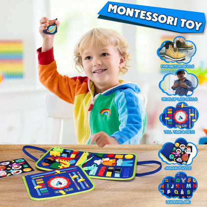 Busy Board Montessori Toys for Toddlers Sensory Toy Preschool