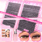 DIY Lash Extension Kit 720pcs Lash Clusters Individual Eyelashes Kit