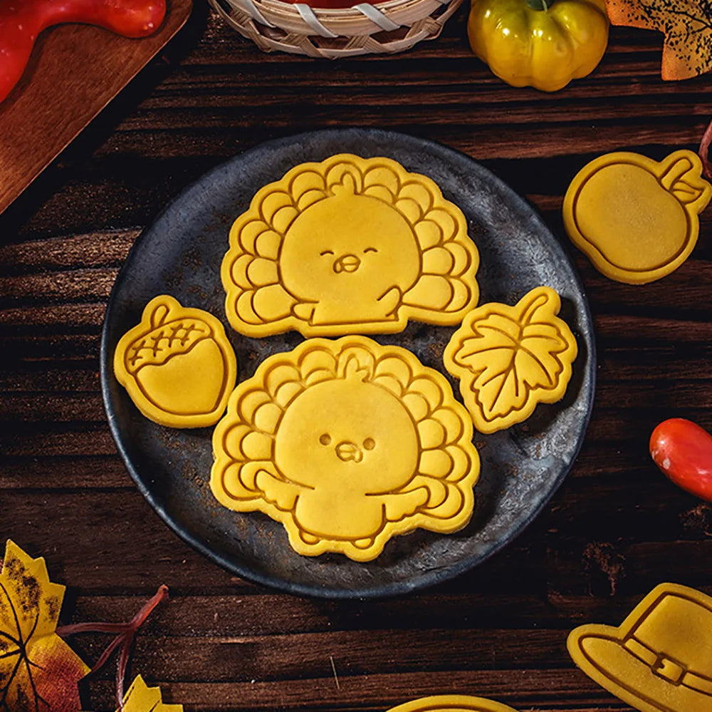 Thanksgiving Theme Cookie Molds Fondant Cutter