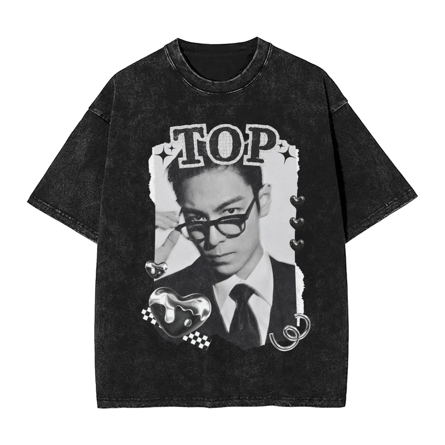 Harajuku Washed T Shirt Choi Seung Hyun T.O.P