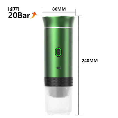 Wireless Electric Portable Espresso Coffee Machine for Car & Home