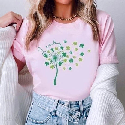 St Patricks Day Dandelion Sweatshirt Dandelion Shamrock