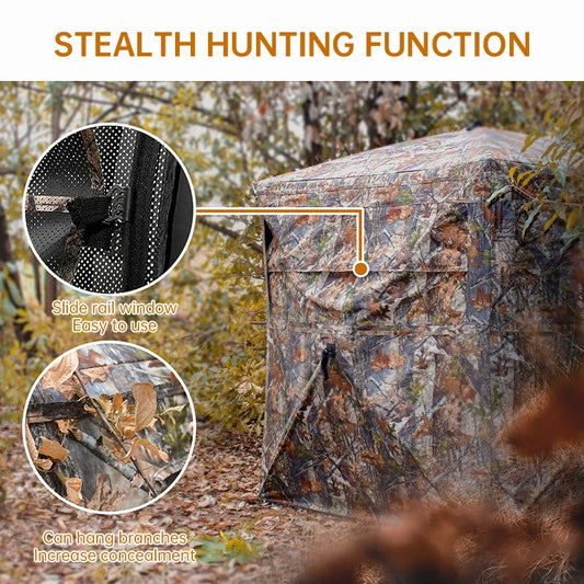 Outdoor Hunting Camping Tent Portable Camouflage Automatic Pop-Up 270°