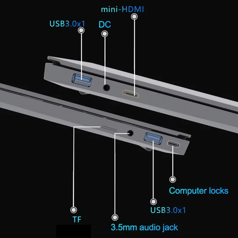 15.6" Ultra Slim Intel Core i7 6500U Laptop Computer