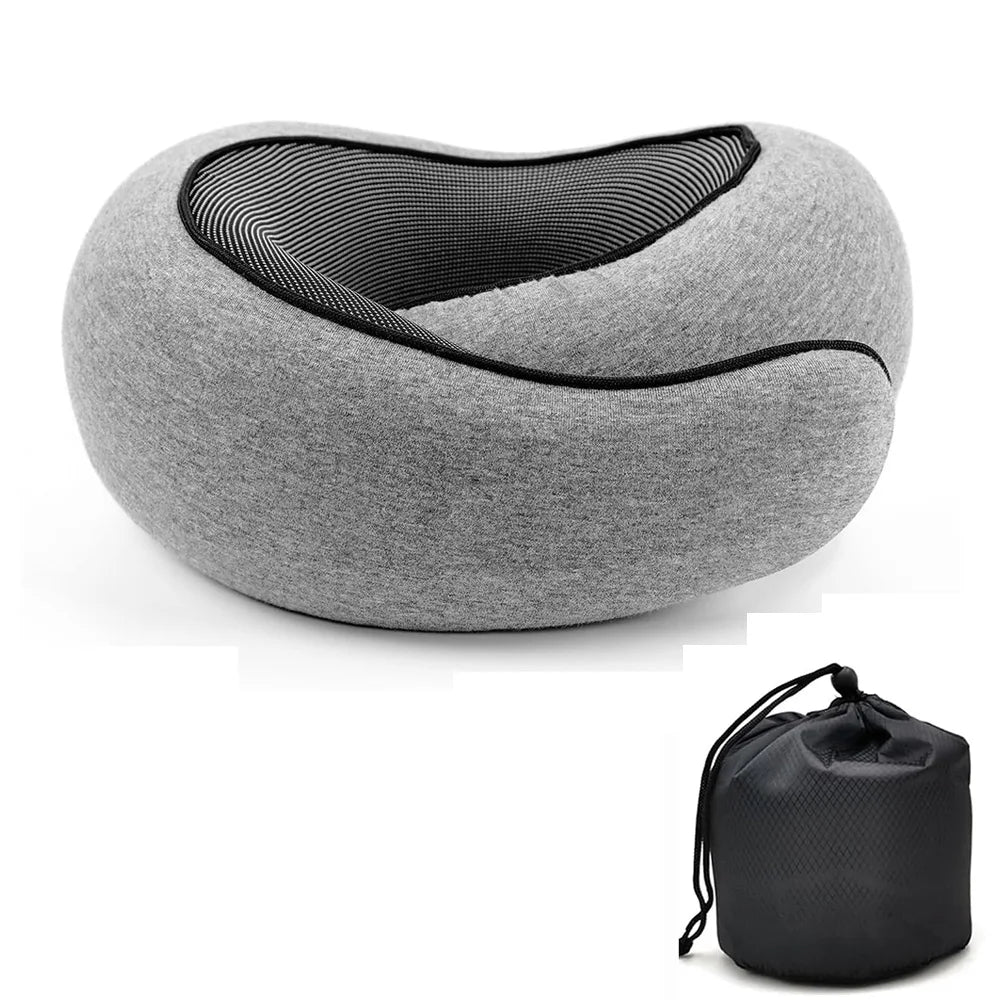 Travel Neck Pillow Memory Foam U-shaped Pillow Snail Style