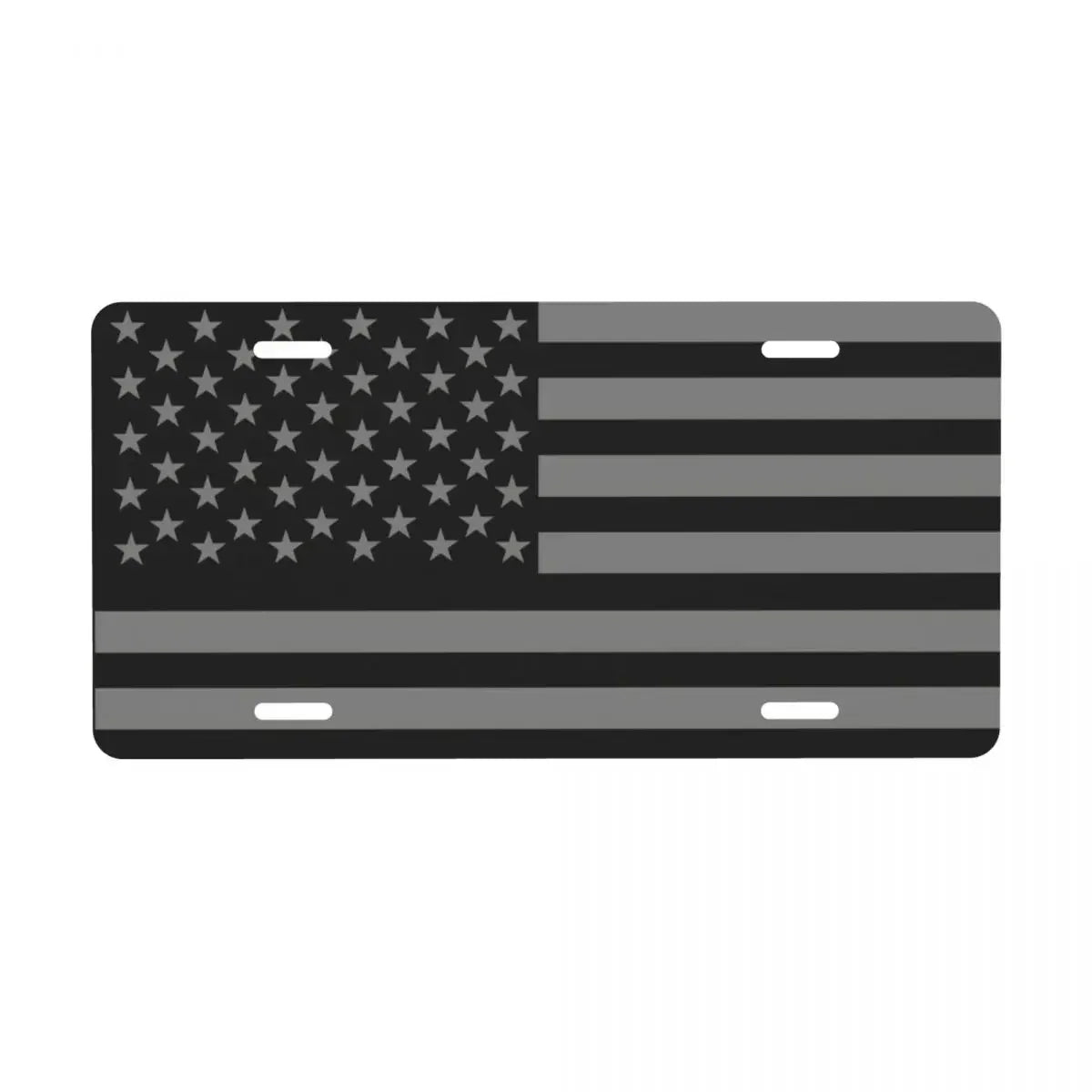 American Flag Bald Eagle Metal License Plate