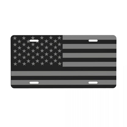 American Flag Bald Eagle Metal License Plate