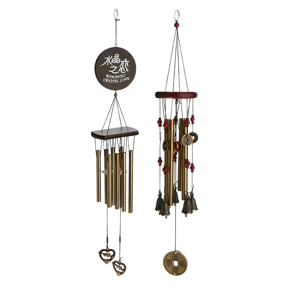 5 Bells Copper Wind Chime Rustproof For Home Decor Garden Windchime