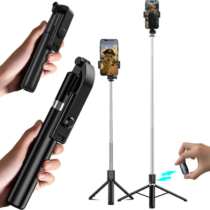 Portable Telescopic Bluetooth Selfie Stick for Live Streaming