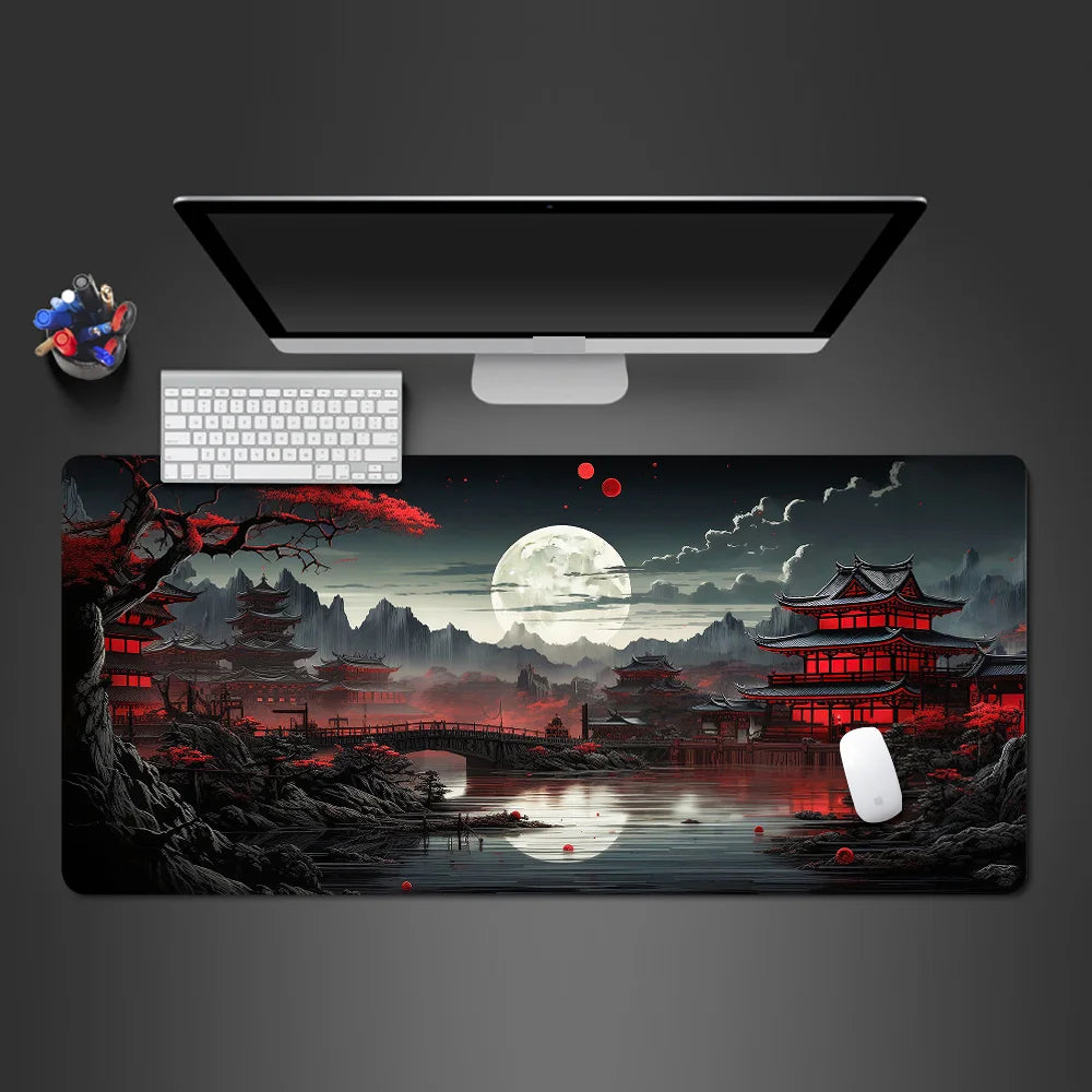Mouse Pad sakura landscape desk accessories Mat Gamer