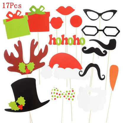 Christmas Decorations Props Cute Santa Claus Xmas Tree