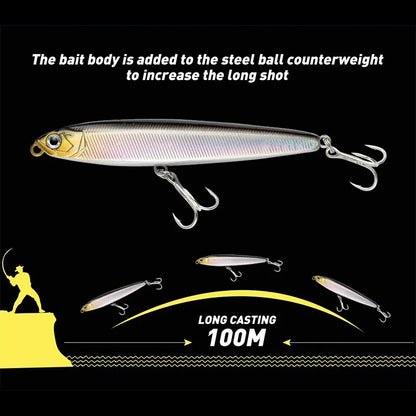 4pcs/set Fishing Lure Pencil Sinking 10cm 24g Bass Fishing