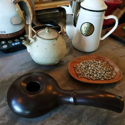 1pc Ceramic Coffee Roaster Home Roasting Pot