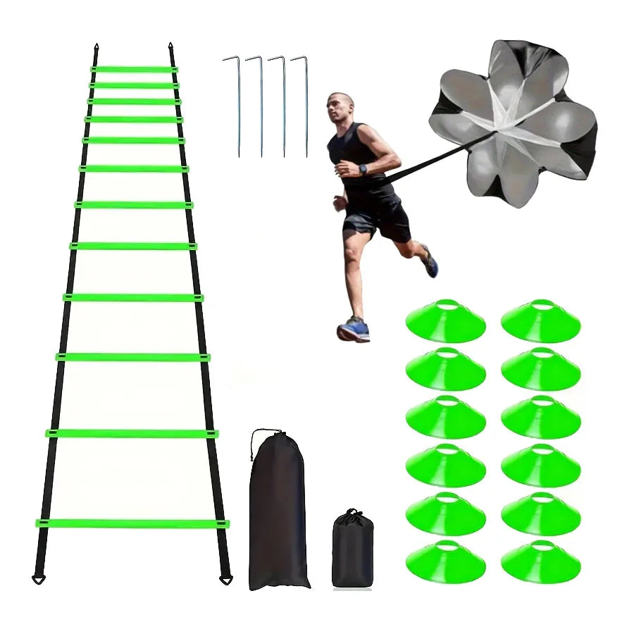 1 Set Soccer Training Agility Ladder , Spikes, Obstacles