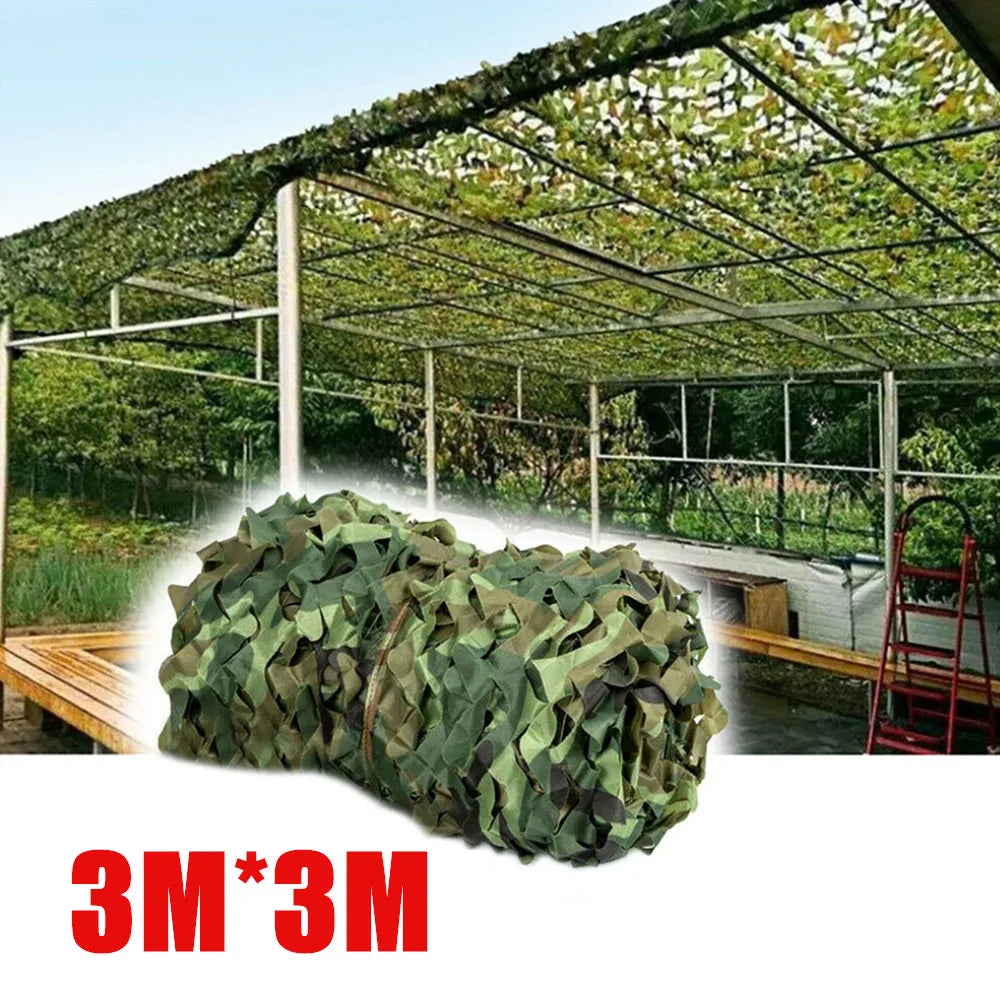 3Mx5M 4Mx6M Camouflage Netting Bulk Roll Sunshade Net for Hunting Woodland Training Camping Car Cover Paintball Bird Watching