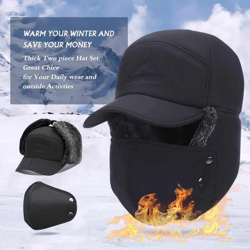 Winter Warm Thickened Artificial Fur Baseball Hat