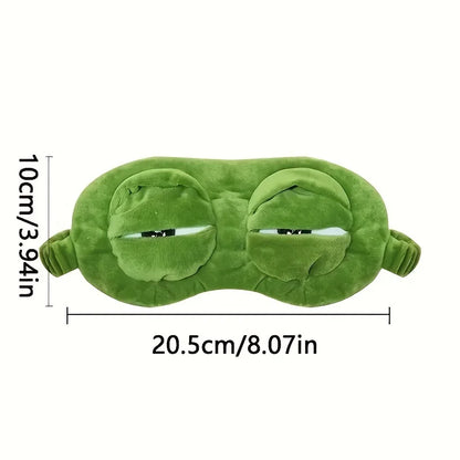 3D Sad Frog Sleep Mask Natural Sleeping Eyeshade