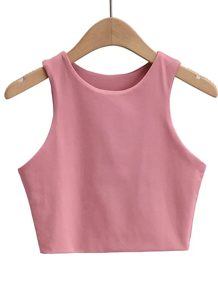 2023 Summer Fashion Women Sexy Slim Tops O-neck