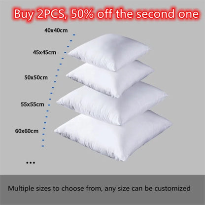 standard white bounce back pillow cushion