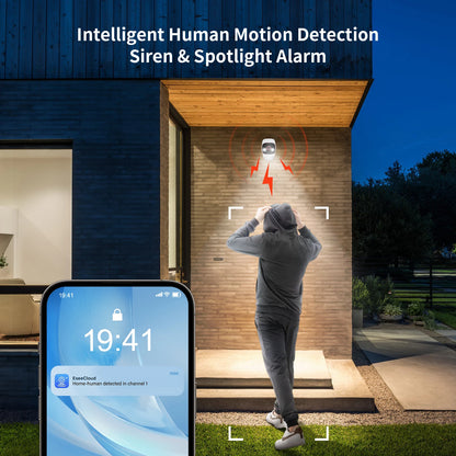 Jennov Outdoor/Indoor Security Cameras 2K HD Wireless WiFi