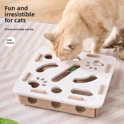 Cat Puzzle Toy Felt Puzzle Box Cat Exercise