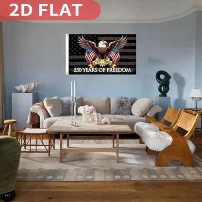 250 Years of Freedom American Flag 3x5 Ft, 250th Anniversary