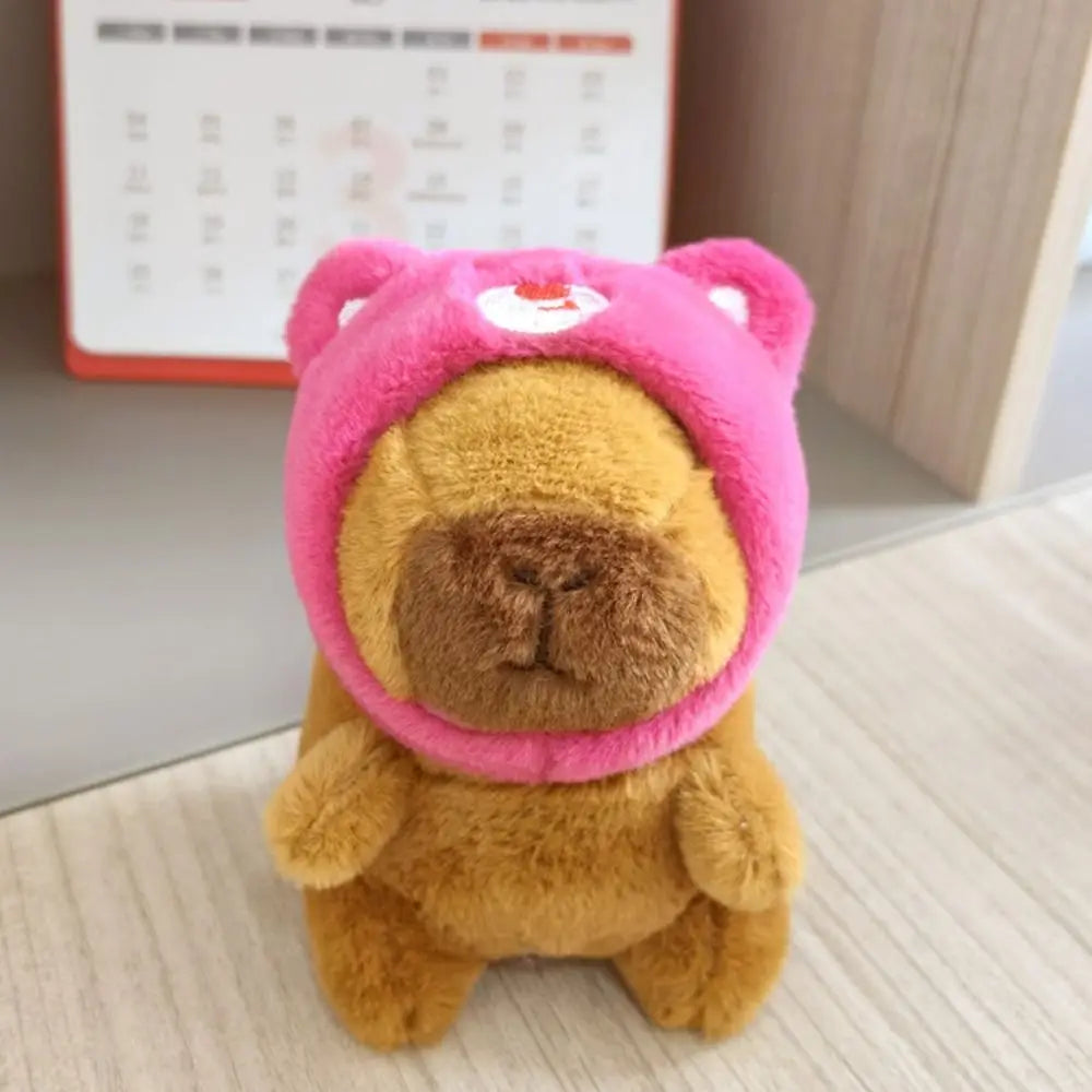 Cute Capybara Plush Toy Hoodie with Wings Simulation Doll
