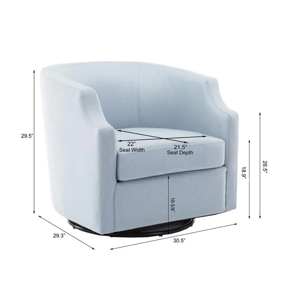Polyester Fabric Swivel/Rocker Barrel Accent
