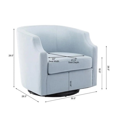 Polyester Fabric Swivel/Rocker Barrel Accent