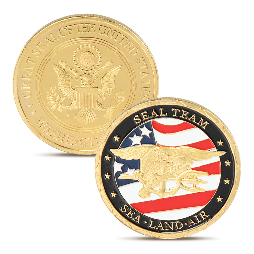 USA Navy Commorative Coin USAF USMC Army Coast