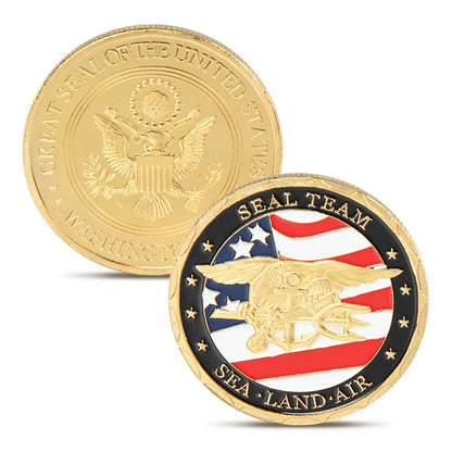 USA Navy Commorative Coin USAF USMC Army Coast